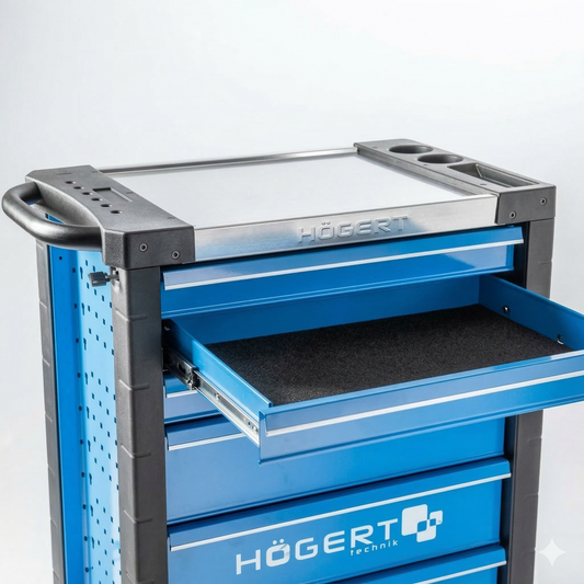 Hogert - Wózek warsztatowy 6 szuflad (pusty)