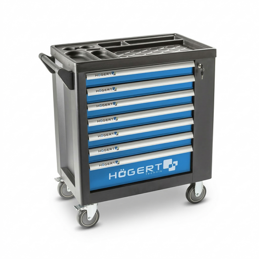 Hgert - Szafka warsztatowa 7 szuflad z bocznym schowkiem (pusta)