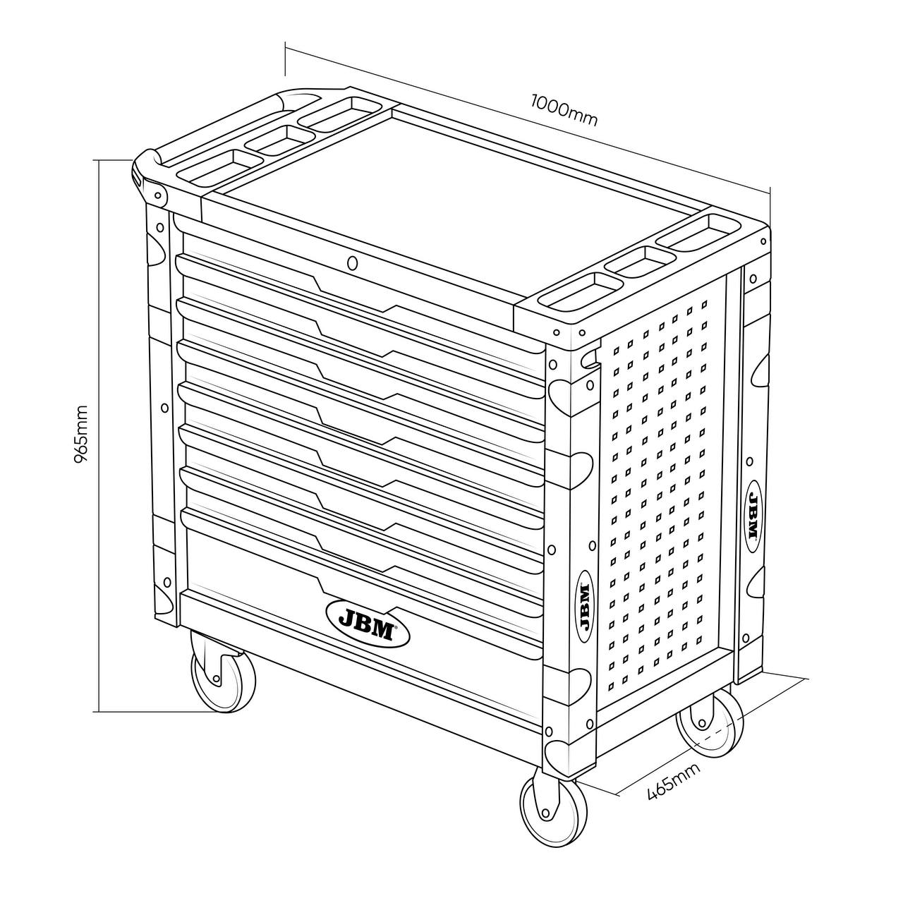 JBM - Zestaw modułowych mebli warsztatowych z wyposażeniem (Seria 446)