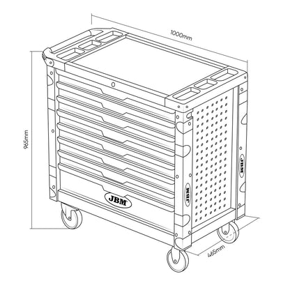 JBM - Zestaw modułowych mebli warsztatowych z wyposażeniem (Seria 446)